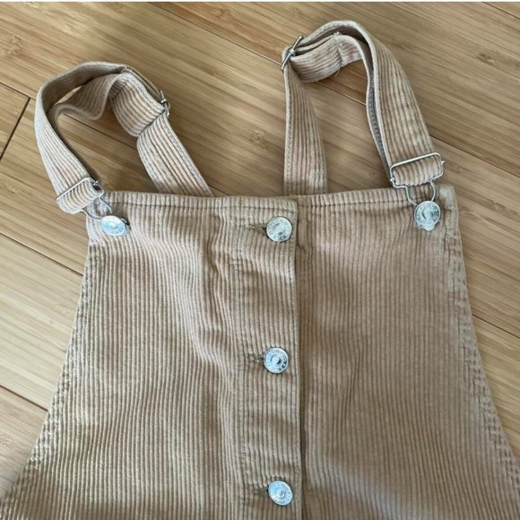 NWOT Topshop Moto Corduroy Overall Dress - Picture 3 of 4